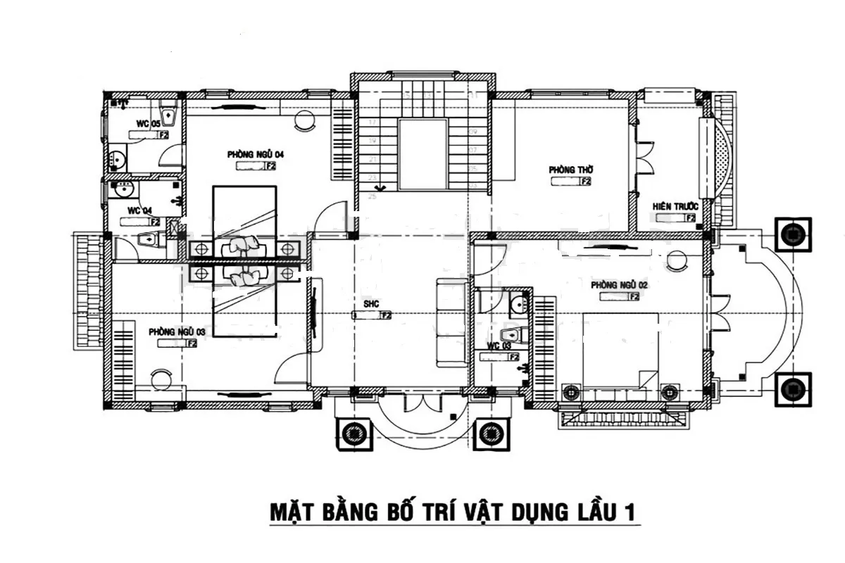 Mẫu biệt thự nhà vườn 2 tầng mái thái được yêu thích hiện nay