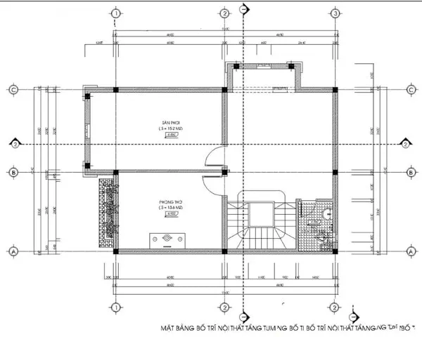 Mẫu nhà 2 tầng 1 tum mái thái đẹp hiện đại được yêu thích