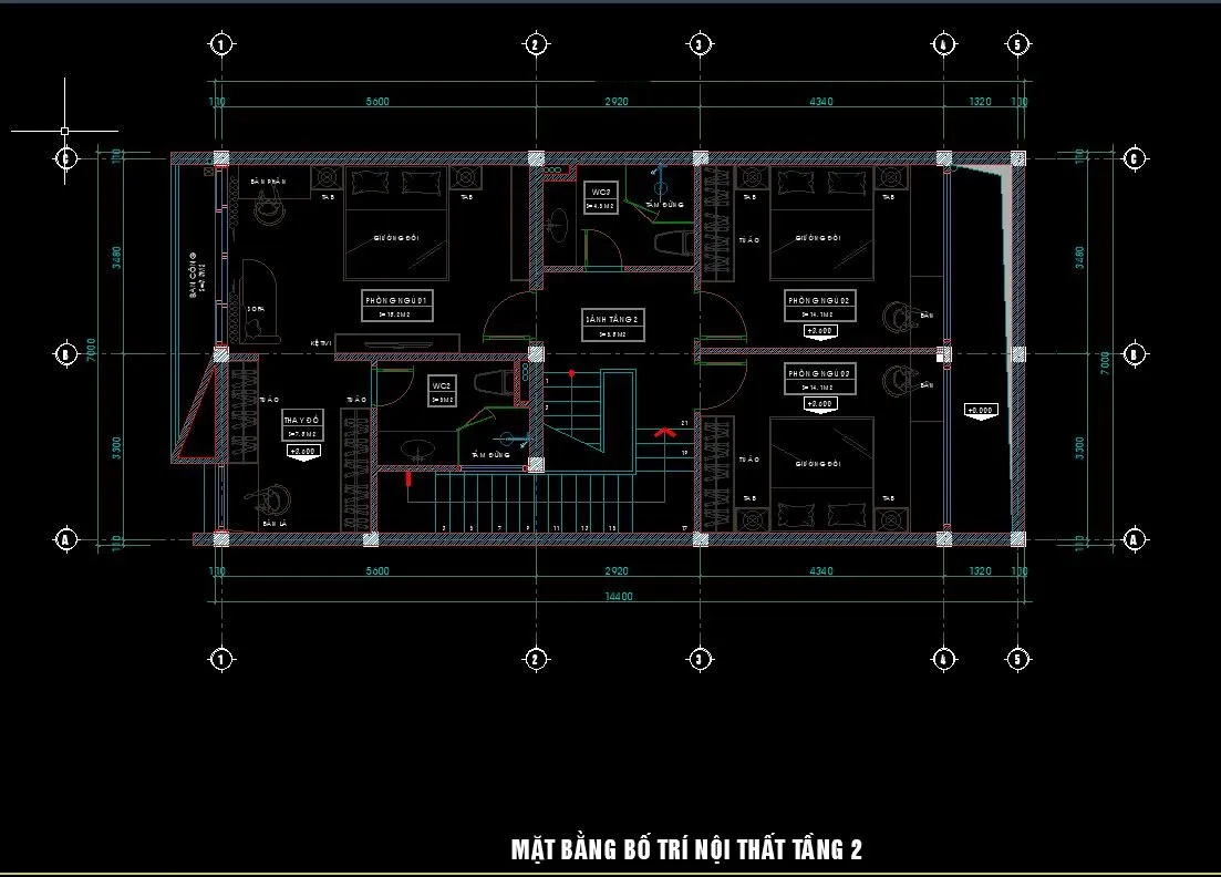 Mẫu nhà 3 tầng 7x13m có gara công năng tiện ích