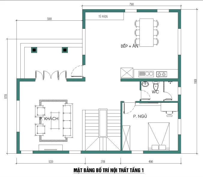 Mẫu nhà biệt thự 3 tầng mái thái đầy đủ công năng tiện ích