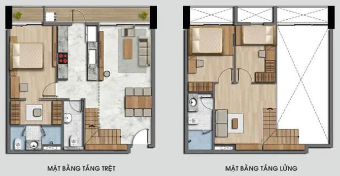 Mẫu nhà cấp 4 có gác lửng hiện đại 3 phòng ngủ giá rẻ