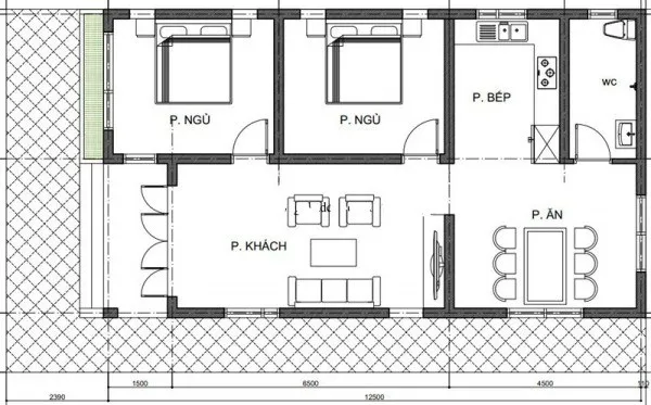 Mẫu nhà cấp 4 mái thái ngang 5m hiện đại và khoa học nhất hiện nay