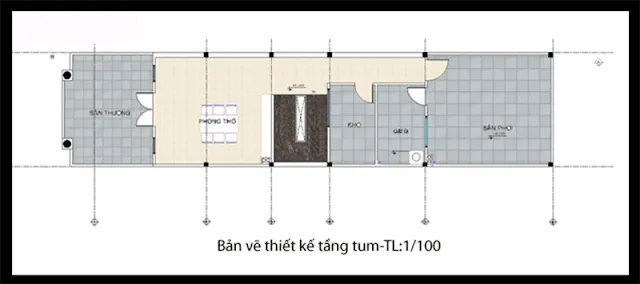 Mẫu nhà ống 2 tầng 2 mặt tiền đầy sức sống tại phố Thụy Khuê