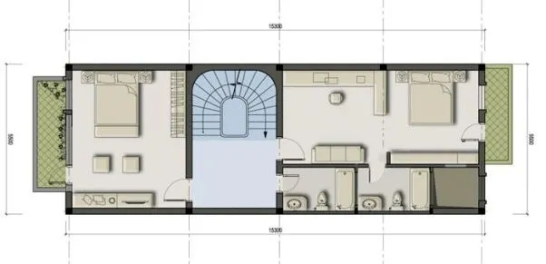 Mẫu nhà ống 2 tầng 5x16m của gia đình chị Hạnh- Hà Đông