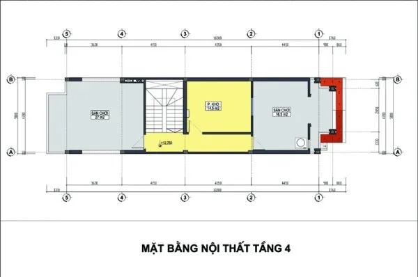 Mẫu nhà ống 4 tầng kết hợp kinh doanh hiện đại, tiện nghi