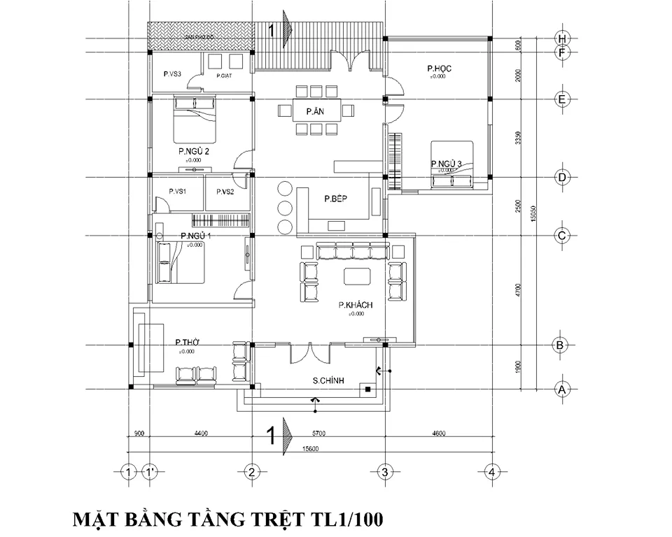 Mẫu nhà vườn cấp 4 biệt thự siêu đẹp tại Thanh Hoá