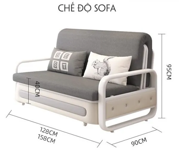 Mẫu sofa giường đa năng vừa đẹp vừa tiện dụng ai cũng thích mê