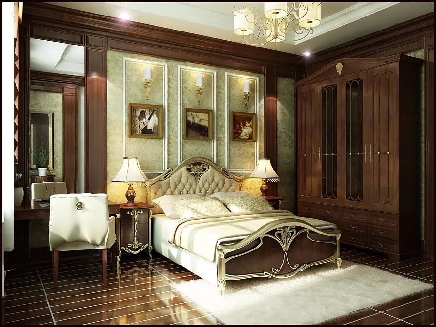 Mẫu thiết kế biệt thự 1 tầng 3 phòng ngủ phong cách Châu Âu