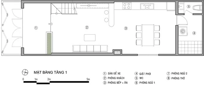 Mẫu thiết kế nhà 2 tầng 60m2 với chi phí 720 triệu