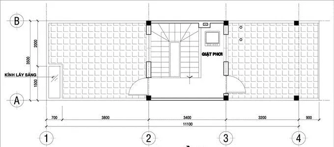 Mẫu thiết kế nhà 2 tầng 6x11m