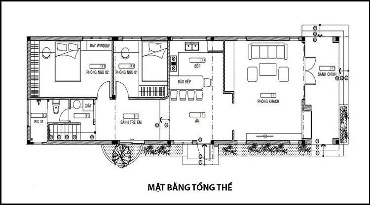 Mẫu thiết kế nhà có lối đi bên hông đẹp mê say