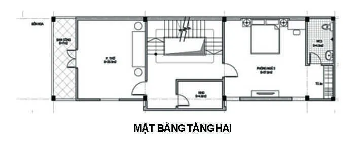 Mẫu thiết kế nhà ống 3 tầng 5x20m 900 triệu tại Trung Kính