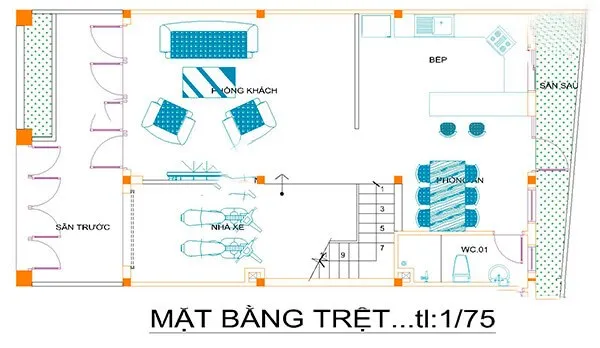 Mẫu thiết kế nội thất biệt thự tân cổ điển 150m2 sang trọng