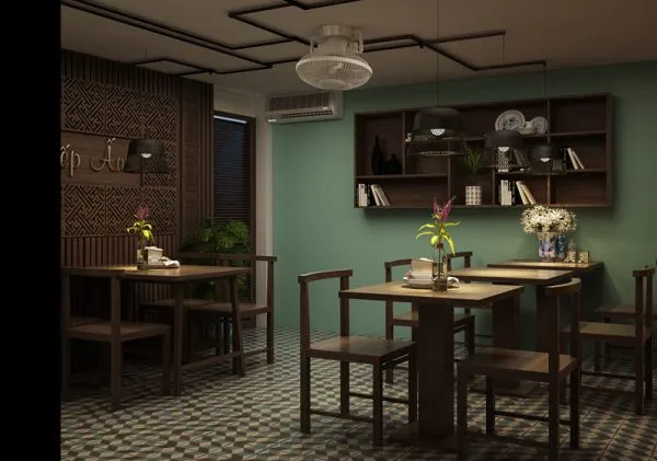 Mẫu thiết kế nội thất nhà hàng 3 tầng đơn giản, đẹp mắt và sang trọng