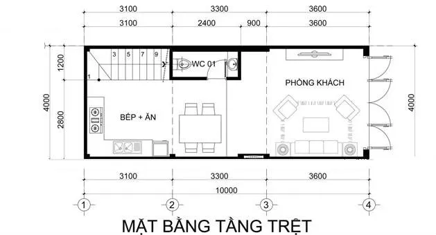 Mê đắm 5 mẫu nhà 4x10m 3 tầng nhỏ xinh giữa lòng phố thị