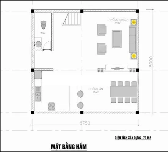 Mê đắm 5 mẫu nhà cấp 4 mái thái 8x8m đẹp đáng tham khảo