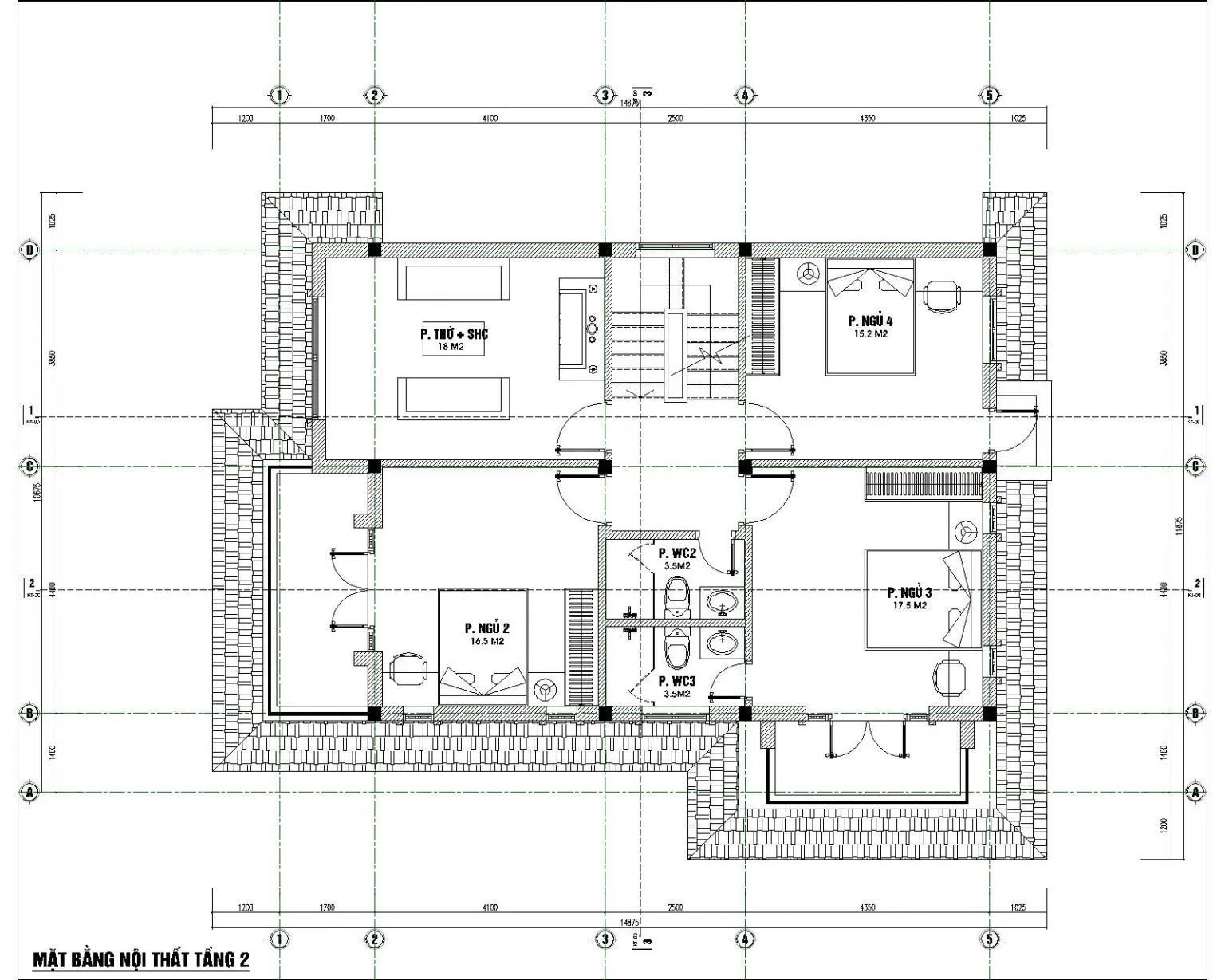 Mê đắm mẫu biệt thự 2 tầng có tầng hầm đẹp vượt thời gian