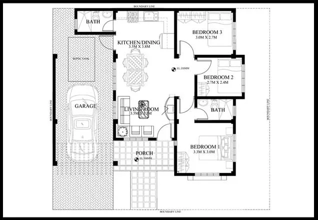 Ngạc nhiên với mẫu nhà cấp 4 3 phòng ngủ 70m2