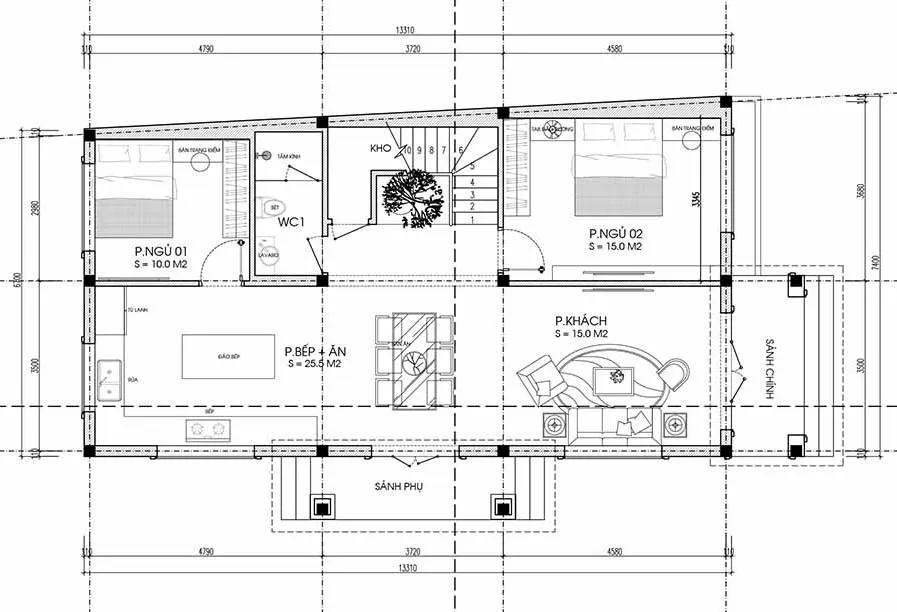 Ngắm 4 mẫu nhà 2 tầng 7x13m đẹp nhìn là muốn ở