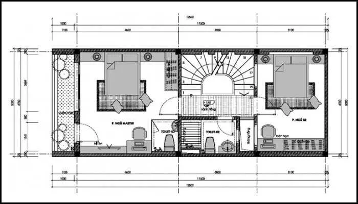 Ngây ngất trước 5 thiết kế nhà 2 tầng 60m2 5x12m đẹp và tiết kiệm chi phí