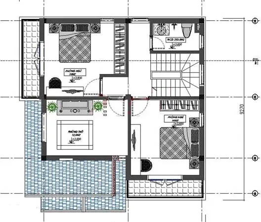 Ngỡ ngàng 3 mẫu nhà 2 tầng mái thái 8×8 đẹp ấn tượng