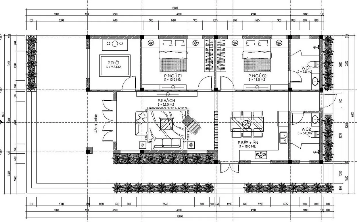 Nhà cấp 4 đẹp 2 phòng ngủ 1 phòng thờ tại Bắc Giang