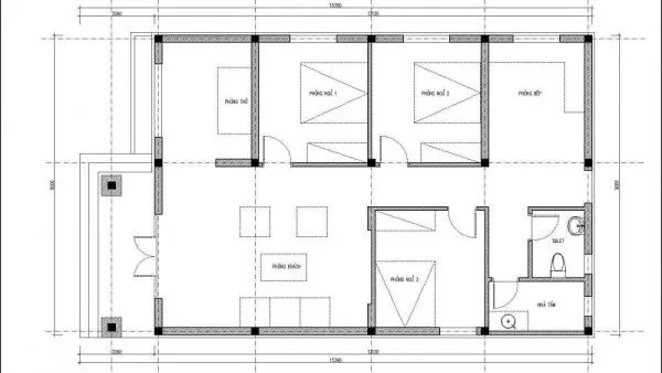 Những mẫu nhà cấp 4 9x15m được nhiều chủ đầu tư quan tâm hiện nay