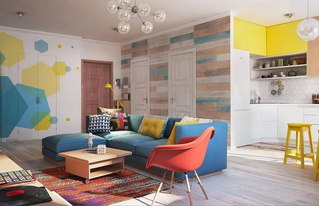 Phong cách thiết kế nội thất Colour block – khúc biến tấu của sắc màu