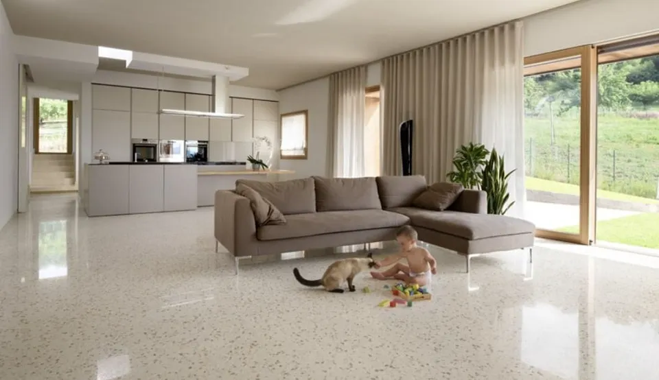 Sàn đá mài Terrazzo – Khẳng định đẳng cấp của vật liệu nội thất cao cấp