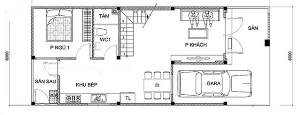 Sống chất với 5 mẫu nhà ống 2 tầng 6x12m đẹp tiện nghi nhất hiện nay