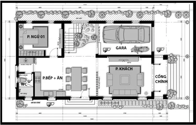 Sức hút tuyệt vời của 5 mẫu nhà ống 2 tầng 7x20m đẹp ấn tượng