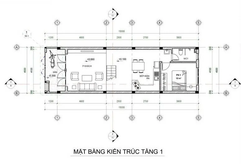 Tham khảo 3 mẫu nhà 2 tầng 3 phòng ngủ 5x15m đẹp đáng xây hiện nay