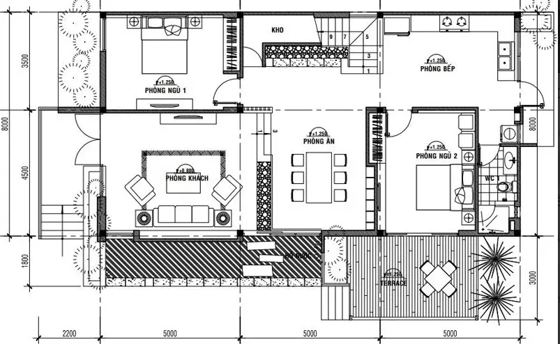 Tham khảo 5 mẫu nhà 2 tầng mái thái 7x12m đẹp như ý