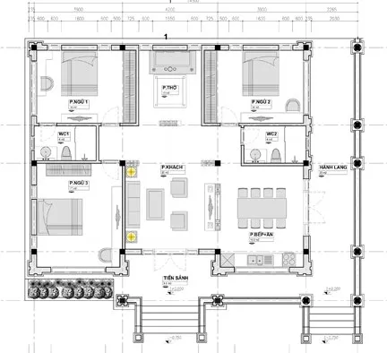 Tham khảo 5 mẫu nhà cấp 4 mái thái mặt tiền 12m sang trọng và tinh tế