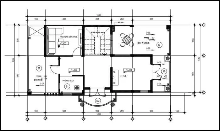 Tham quan mẫu nhà phố đẹp 3 tầng 7x14m ai nấy đều mê tít