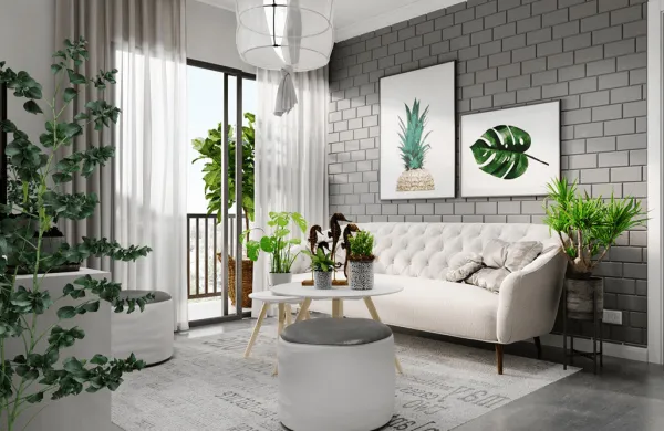 Thi công nội thất chung cư Eco Green phong cách Scandinavian