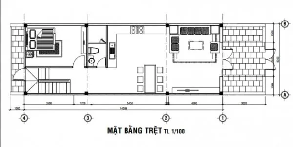 Thích thú ngắm 5 mẫu nhà ống 2 tầng 3 phòng ngủ 5×14 nhỏ xinh