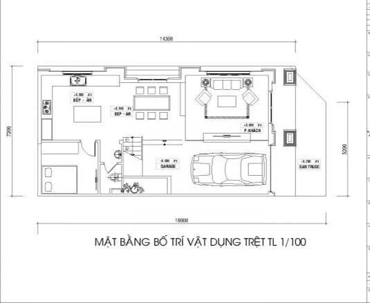 Thiết kế biệt thự 8x16m không gian mở – Tinh hoa kiến trúc hiện đại