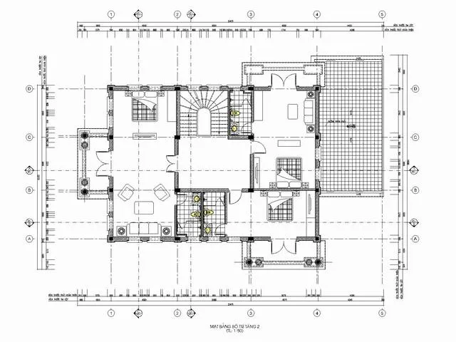 Thiết kế biệt thự tân cổ điển kiểu Pháp 3 tầng