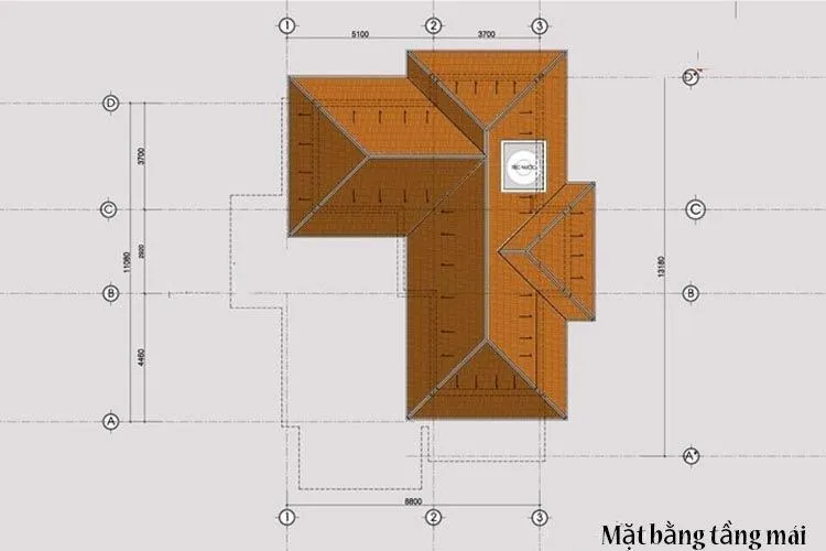 Thiết kế mẫu nhà biệt thự 2 tầng mái thái cho Mr. Tạo Thái Nguyên