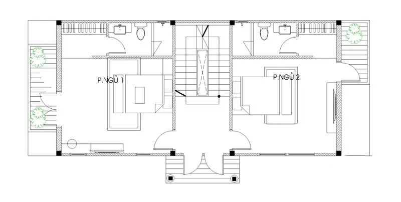 Thiết kế nhà 2 tầng kiểu pháp đẹp và tiện nghi – WEDO