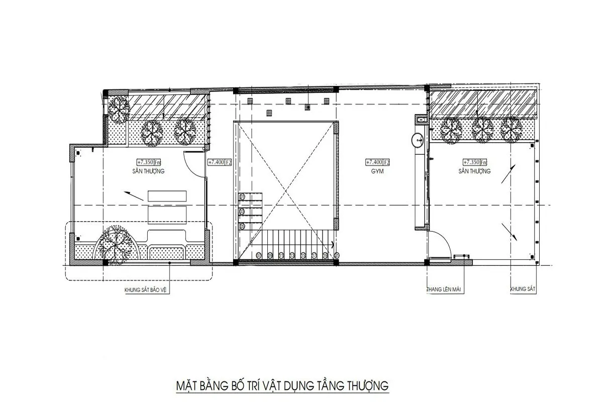 Thiết kế nhà biệt thự mặt tiền 6m đậm chất nghệ thuật