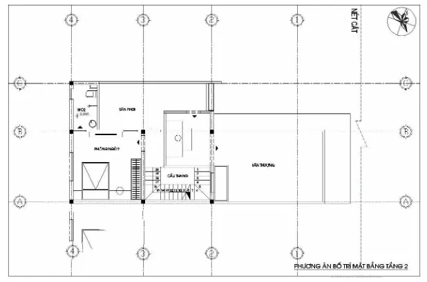 Thiết kế nhà ống 1 tầng 70m2 có gara ô tô