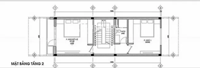Thiết kế nhà ống 2 tầng 4 phòng ngủ mái thái bắt mắt 5x18m tại Hải Phòng