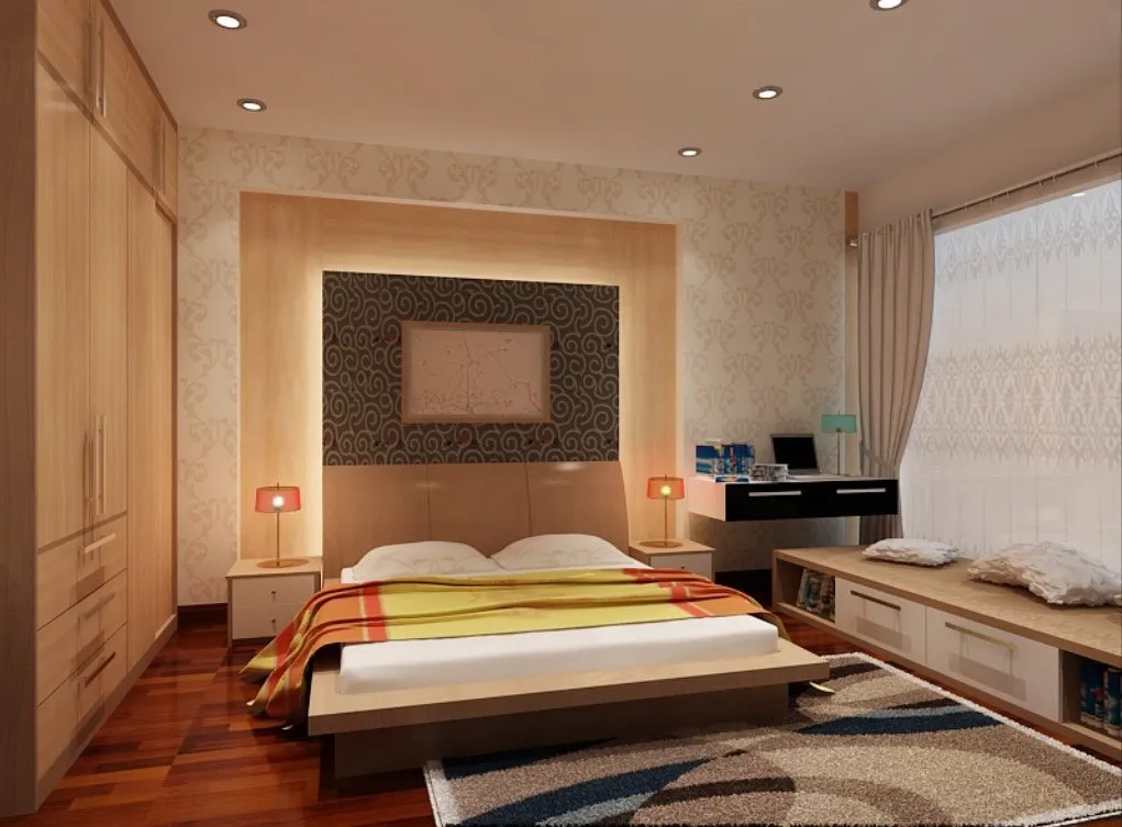 Thiết kế nội thất căn hộ 3 phòng ngủ hiện đại và tiện nghi