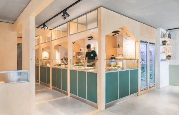 Thiết kế nội thất nhà hàng Salad 100m2 trong trung tâm thương mại