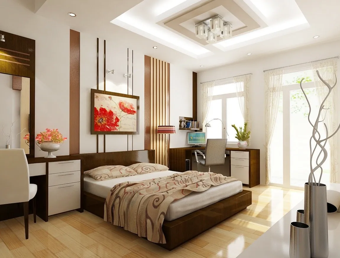 Thiết kế nội thất phòng ngủ 15m2 tiện nghi và đẹp đến khó cưỡng