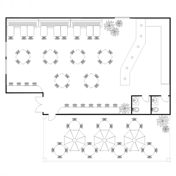 Thiết kế quán cafe sân vườn 100m2 sang trọng tại Sài Gòn