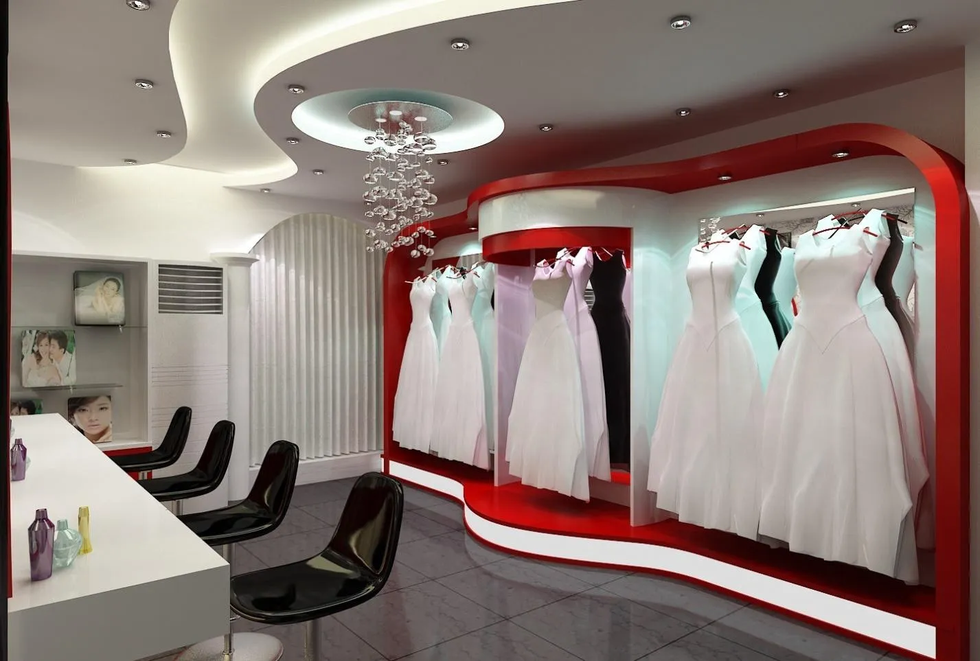Thiết kế showroom áo cưới đẹp- Bí quyết đơn giản để thành công