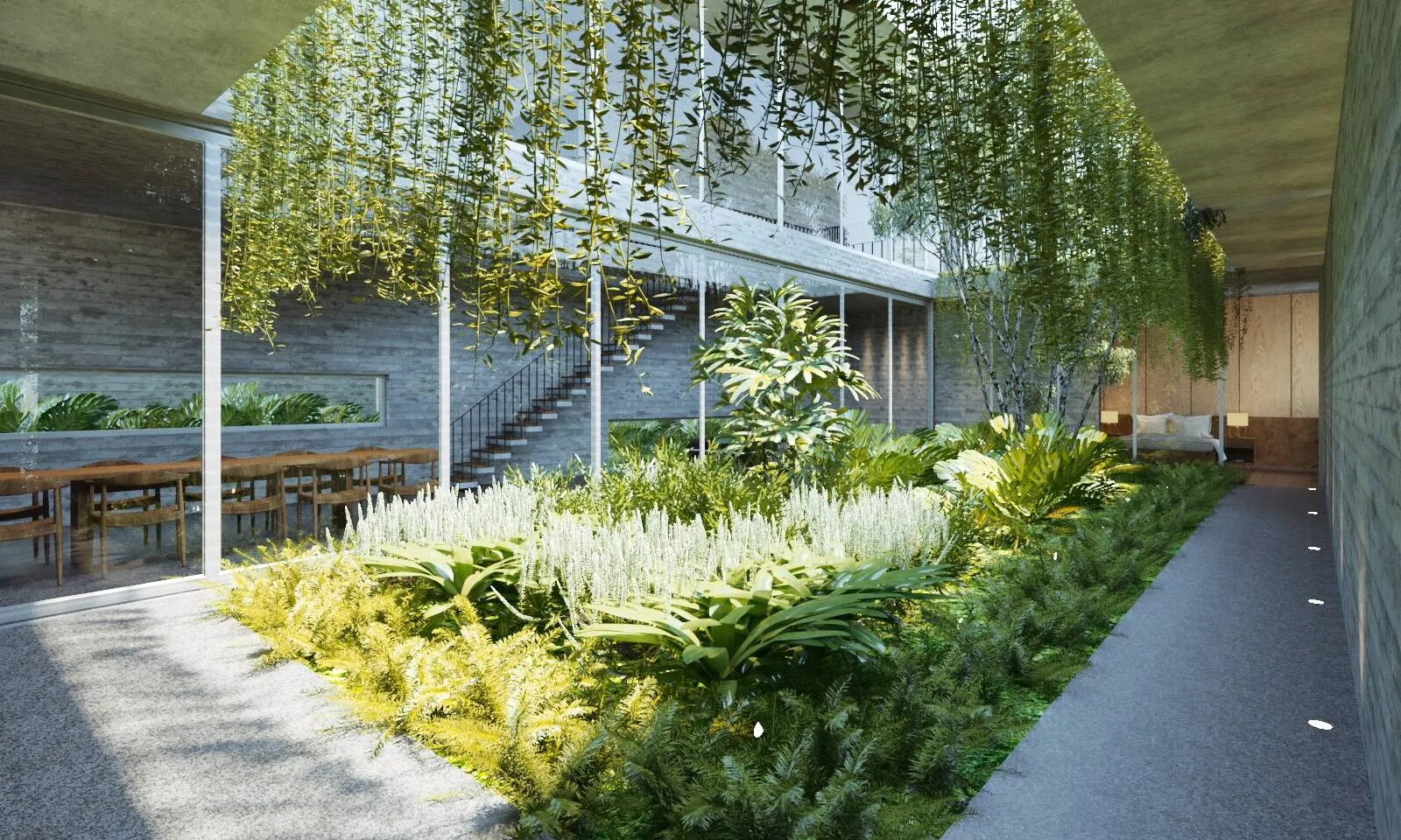 Thiết kế vườn trong nhà 2024 – thủ pháp phủ xanh thị giác ấn tượng